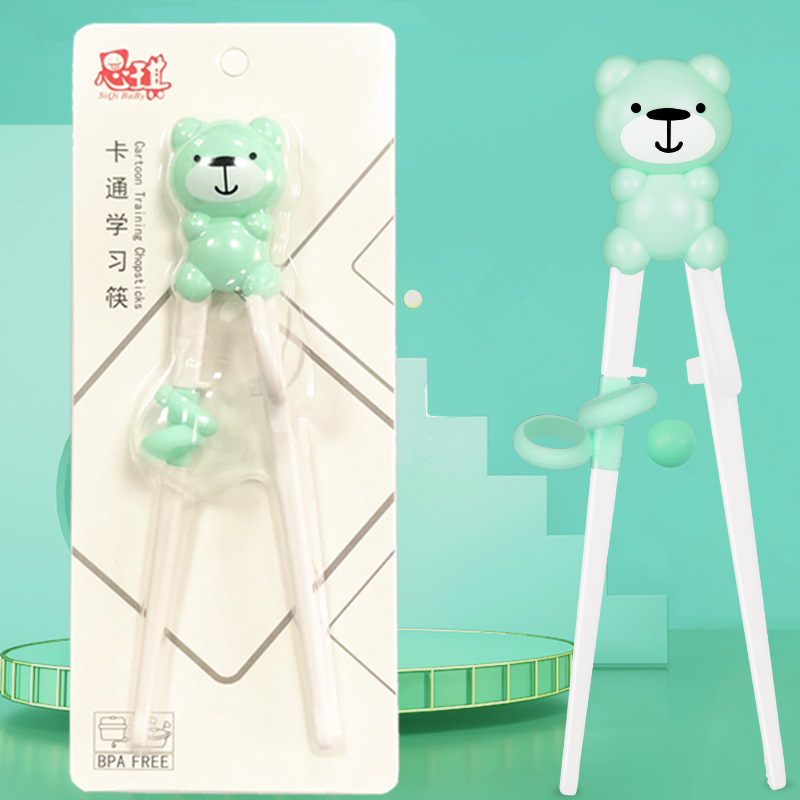 Children's Learning chopsticks cartoon educational practice chopsticks infant baby training chopsticks auxiliary correction early education eating chopsticks