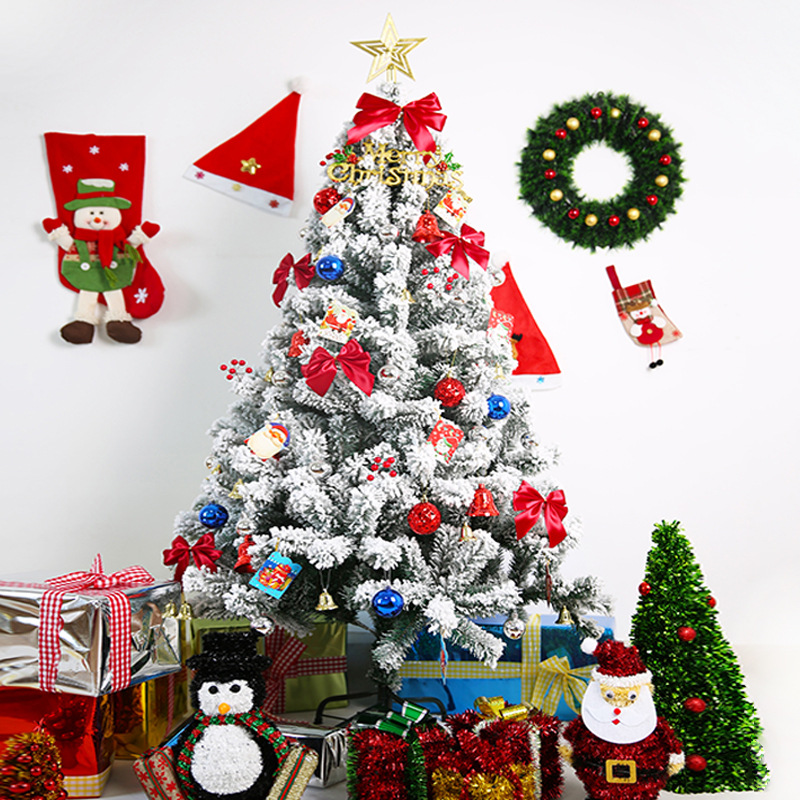 圣诞树套餐家用仿真植绒1.2/1.5/1.8/米圣诞装饰布置摆件圣诞饰品