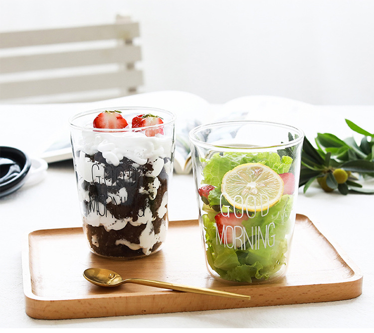 早晨杯Goodmorning早餐杯创意玻璃杯