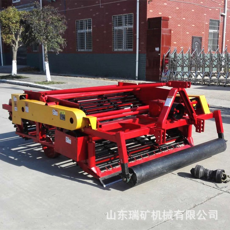 大宽幅花生收获机 大型花生收割机拔花生起果机刨起花生机器