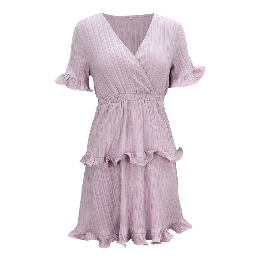 spring and summer women's cake fold dress NSAL2913