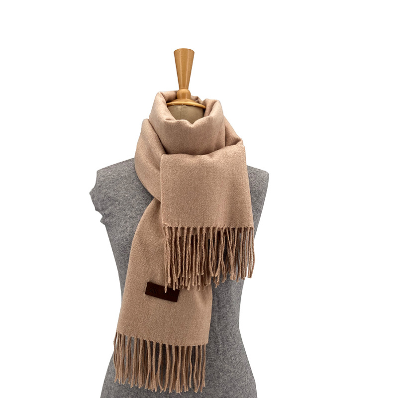 Design Schal Damen neuer Herbst und Winter zweifarbiger Kaschmir-Imitat warmer Trend Senior Sense Schal Schal_voghion.com