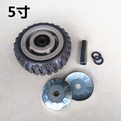 Heavy-duty anti-slip single wheel casters 4-inch 5-inch 6-inch 8-inch grey rubber Phalanx casters anti-tangle platform cart push wheels