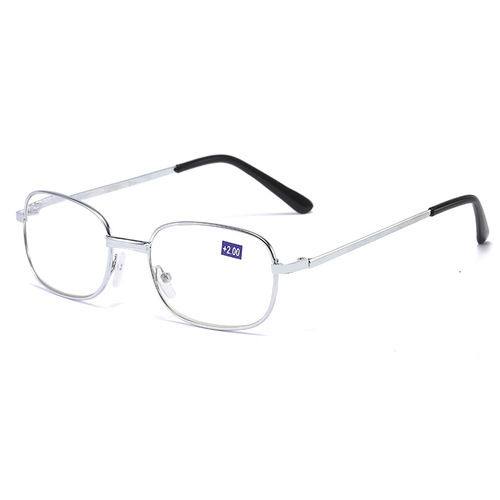 Stroll on the street, traditional round metal-rimmed glasses for both men and women, retro high-definition resin reading glasses, comfortable bifocals