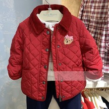秋冬款中大女童翻领棉服儿童棉衣外套TKJP204951A