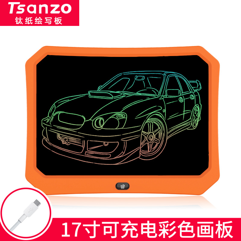 direct deal 17 liquid crystal Handwriting board children Dual Battery WordPad painting Graffiti Drawing board Light blackboard