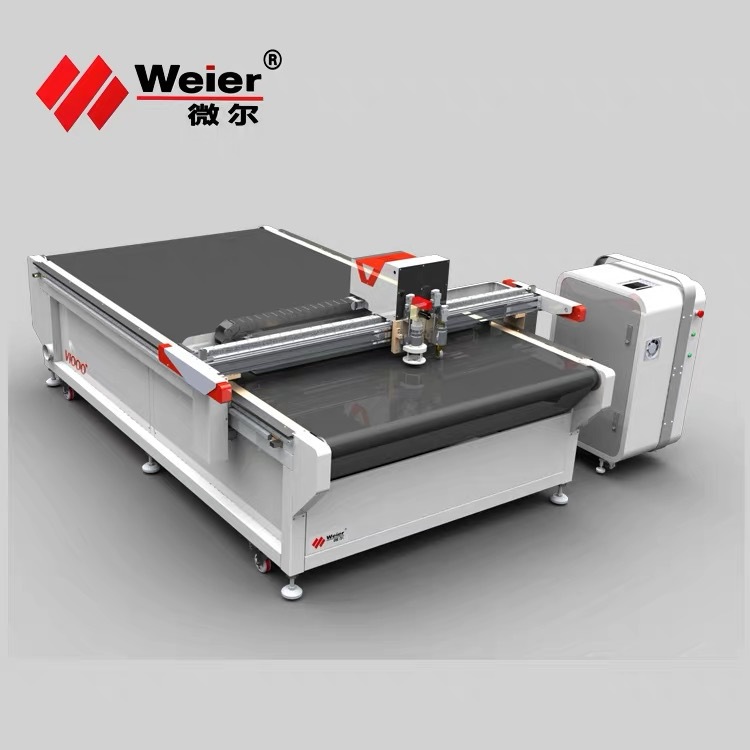 振动刀切割瓦楞纸灰板纸布料皮革橡胶垫圈亚克力的纸箱切割机