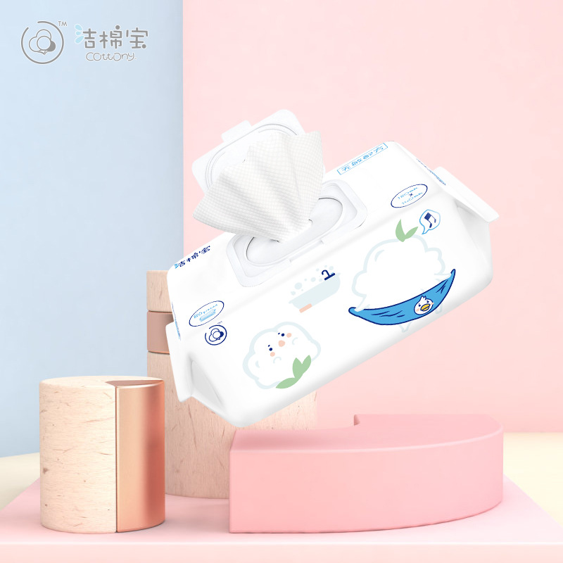 Cotton treasure Portable package baby Wet wipes 80 Cost Wet wipes Original Manufactor Direct selling