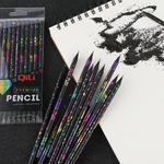 Тёмное дерево карандаш ученик HB мультики творческий цвет печать карандаш с алмаза внешняя торговля источник товаров Крест -Борандер специально для карандаш
