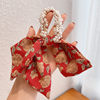 Cute hair rope for princess, elastic hair accessory, hairgrip with bow, Korean style, no hair damage