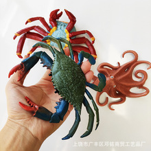 外贸仿真野生动物冰箱贴 手绘海洋生物鲸鱼pvc3D立体磁铁贴盲盒