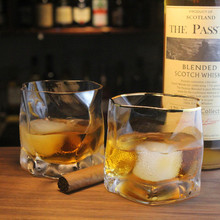 网红不规则威士忌酒杯啤酒玻璃杯子酒具创意个性异形杯日式洋酒杯