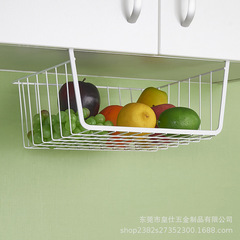 批發 桌下掛籃 金屬文件籃 冰箱收納籃 廚房多功能收納置物置物架