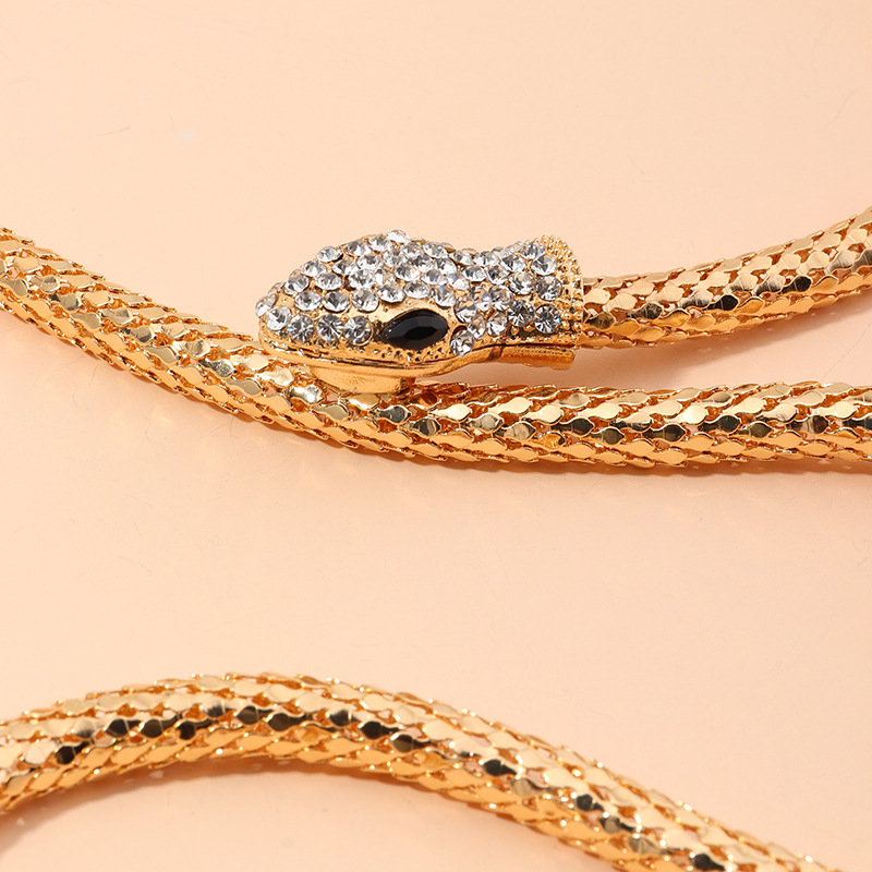 New fashion retro fashion spirit snake diamond necklace necklace serpentine bracelet bracelet wholes