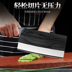 菜刀切片刀 網紅不鏽鋼大馬士革紋廚刀切菜切肉廚房刀具