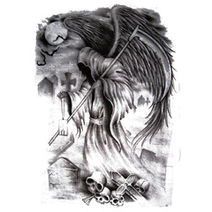 高迪紋身貼 廠家直供個性滿背持久防水紋身貼 可定製批發