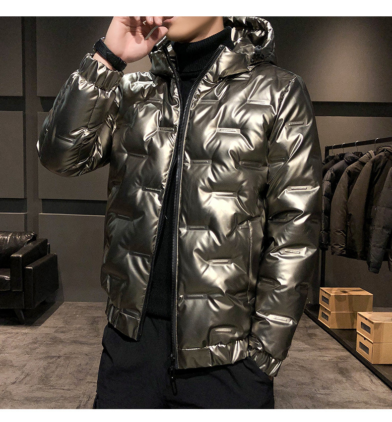 2023 New Trendy Bright Face da uomo in piumino edizione coreana leggero e slim fit cappotto invernale per ragazzi_voghion.com