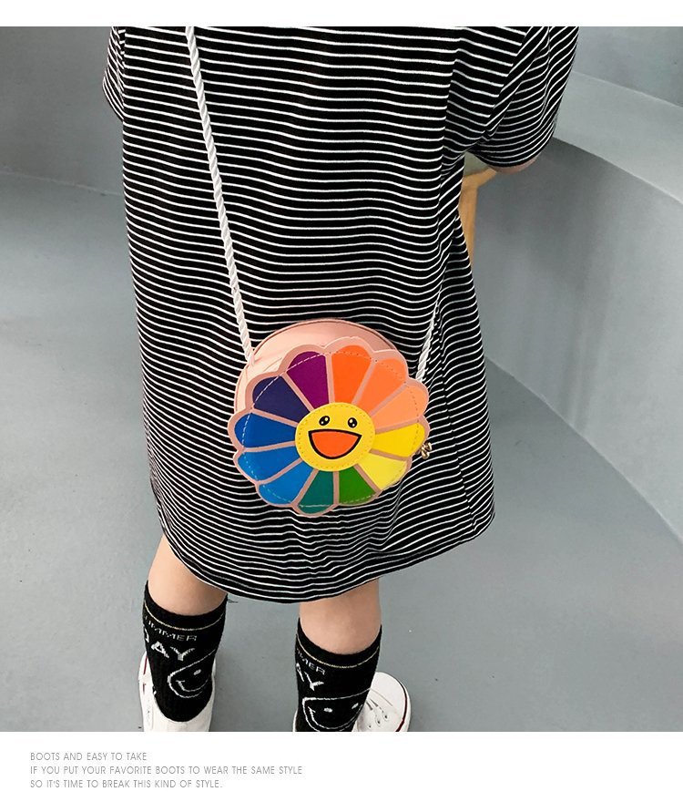 Sunflower Colorful Children's Messenger Bag Wholesale Nihaojewelry display picture 4