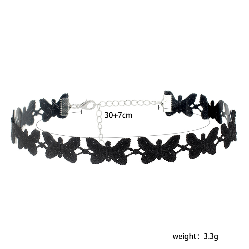 5g Weight Polyester Pendant Material Necklace Classification Polyester Chain Material Vacation Simple Style Flower Cloth Woven Chain Choker Wholesale