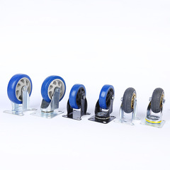 Wholesale 4-inch 5-inch push-type flatbed trolley silent swivel wheels rubber cart directional wheels drag wheels