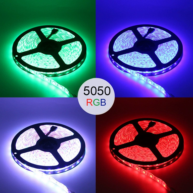 Прямой от завода DC12V5050LED лампы с титрацией клея и противодау цветное изменение 60 свет 2835RGB световая лента