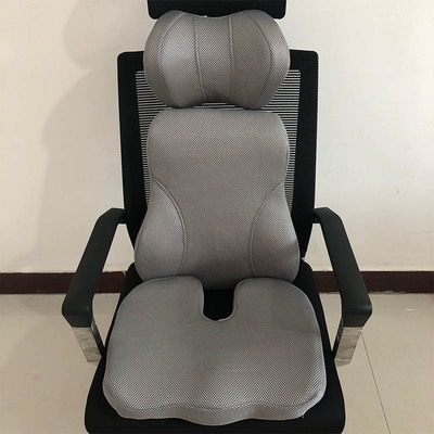 Pillow Waist Seat cushion suit Memory Foam Slow rebound Cushion Seat cushion to work in an office Seat cushion automobile Lumbar pillow Seat cushion a set