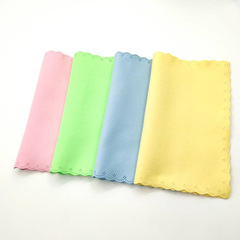 Glasses cloth cleaning cloth mobile phone glasses wiping cloth fiber suede island silk knitted cloth