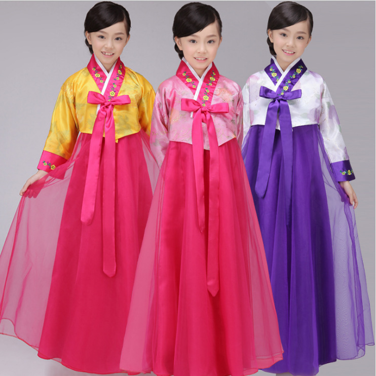 Hanbok para niños Ropa para niñas Ropa de baile Ropa de actuación para minorías étnicas Ropa de fotografía de Dae Jang Geum