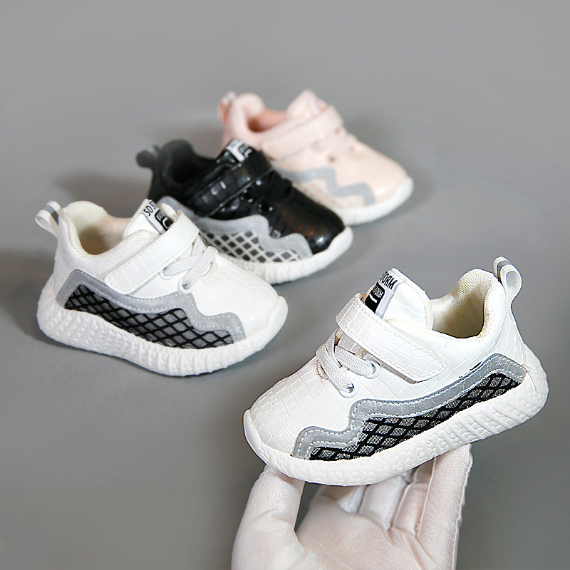 女宝宝鞋子运动网鞋春秋季1-3岁男童透气小童鞋婴儿鞋软底学步鞋2