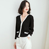 New women’s wear Korean long sleeve thin V-Neck Sweater Coat