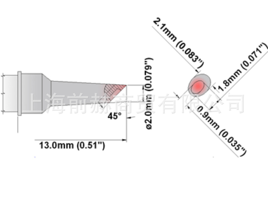 THERMALTRONICS 热魔 M8WV020 烙铁头