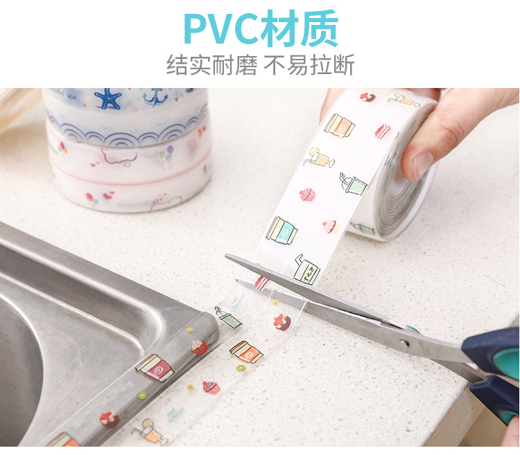 美缝贴 pvc亚克力防水条厨房卫生间防霉胶带密封条自粘踢脚线墙贴详情16