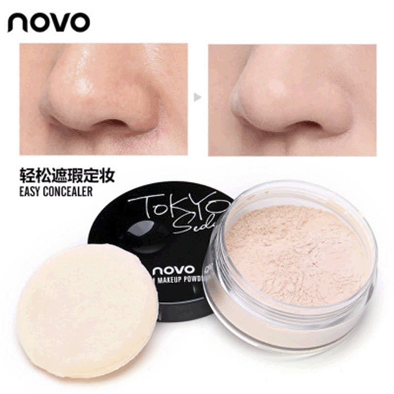 Cross border makeup NOVO371 mineral Skin-friendly Hold powder Oil control Promote skin colour Matte Loose powder Powder