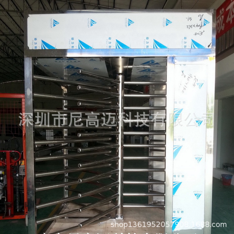 车站全封闭式防暴旋转门 手动单向转闸门 景区单向出口管理系统