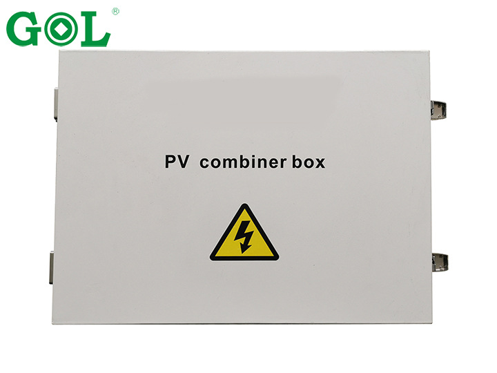 壁挂式光伏直流汇流箱带防反功能4/8/12/16进1出金属材质