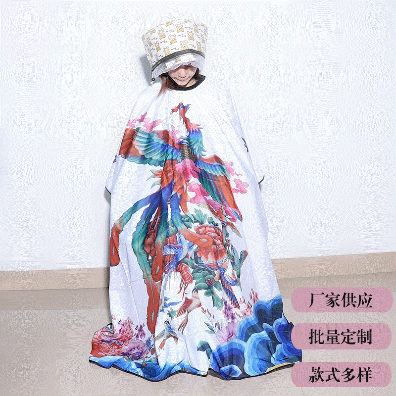 Креативный рисунок Феникса, антистатическое управление волосами, хороший SAG, водонепроницаемая Весенняя и Азиатская текстильная ткань, модная ткань для окрашивания волос