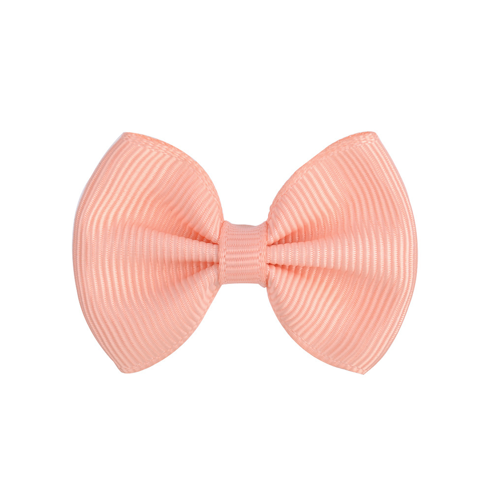New Simple Children's Bow Hairpin Multicolor 4.5cm Solid Color Cute Side Clip display picture 2