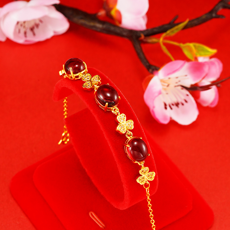 Luz imitación de lujo 18K pulsera de oro joya joyería de moda chica simple arena viva fábrica de joyas de oro al por mayor