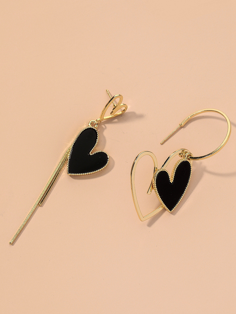 Fashion Style Fashion Heart Plating Alloy No Inlaid Drop Earrings