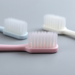 Macaron 4-pack Bamboo Charcoal Soft Hair Adult Large Head Travel Family Japanese Unprinted Toothbrush Wholesale