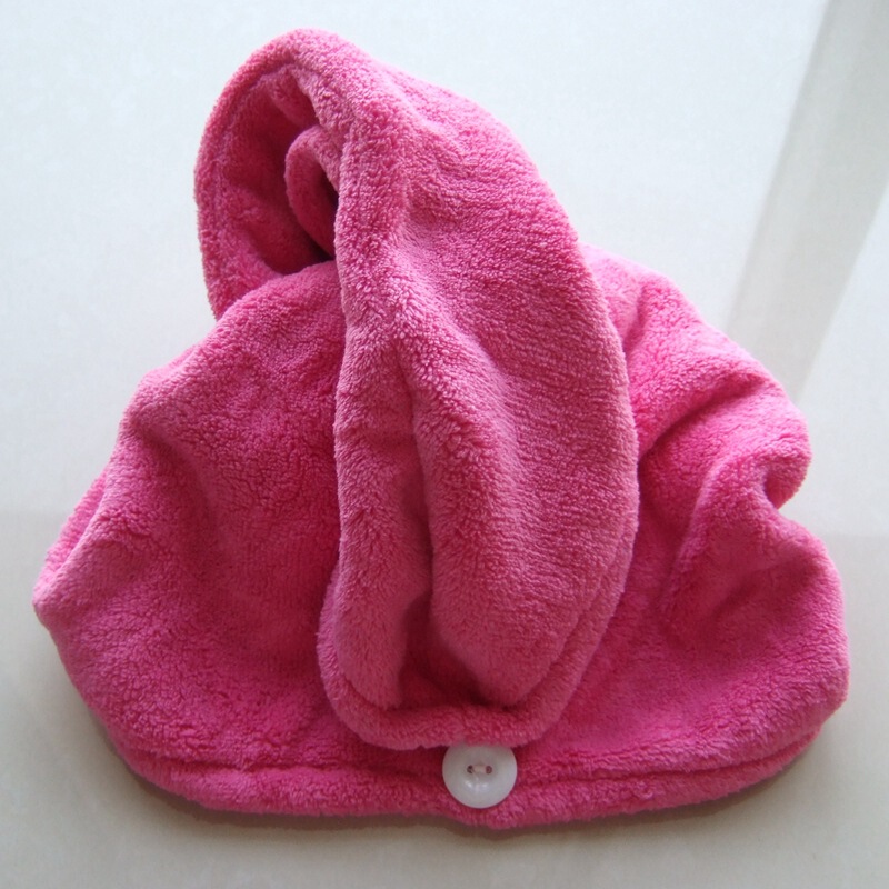 Coral Fleece Hair Drying Cap, Hair Wrapping Towel, Bath Cap, Thickened and Practical Super Absorbent, Fast Wipe and Wash Hair