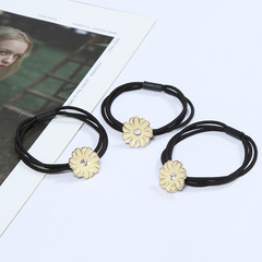 Korean version floral hair tie, fresh and cute, minimalist rubber band ponytail hair tie, popular hair tie wholesale