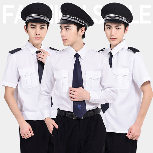 Security officer shirt new style high-quality cotton security shirt police officer long sleeve short sleeve shirt summer security officer uniform factory wholesale