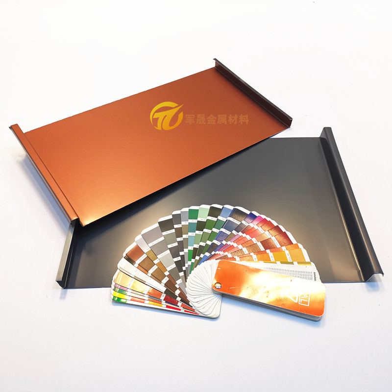 厂家供应 0.8mm 25-430 氟碳漆铝镁锰板 立边咬合金属屋面板