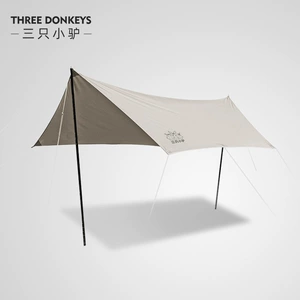 Three Little Donkey Canopy Outdoor Rainproof Sunscreen Ultraviolet Camping Tent Beach Super Large Super Thick Sunshade Arbor