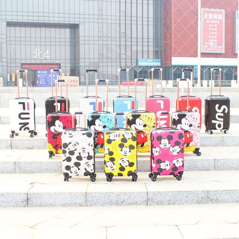 20 Draw bar box duck sup Gift Box trunk Password lock Universal wheel Printing customized logo student