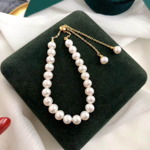 Factory direct supply fresh water pearl bracelet women's temperament drawstring convenient temperament Joker jewelry wholesale