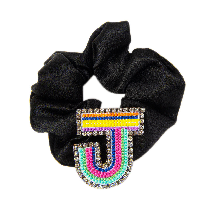 Women's Simple Style Letter Embroidery Rhinestone Hair Tie display picture 18