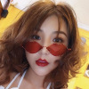 2020 Europe and America fashion Lips Sunglasses Trend personality Metal Street beat sunlight Sunglasses