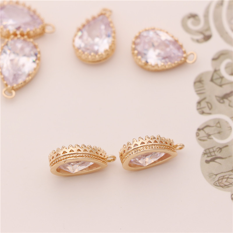 Accessories with zircon drop-shaped